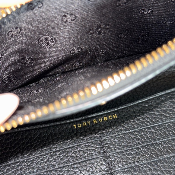 Tory Burch Britten Handbag + Britten Wallet SET in Black/gold - Picture 13 of 16